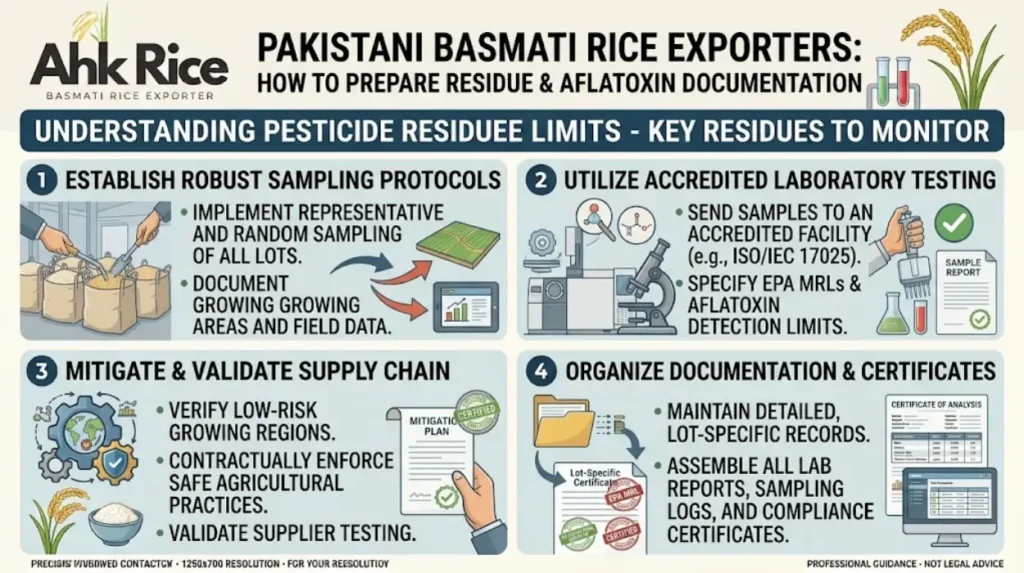 EPA Tolerances, MRL Testing and Aflatoxin Checks for Pakistani Basmati Exports