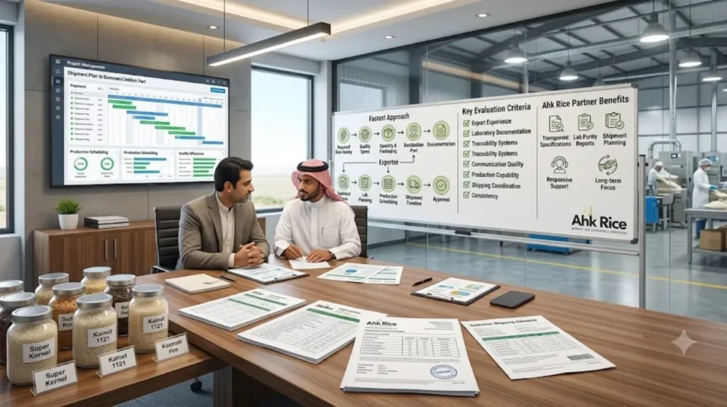 How can Saudi buyers get started with a reliable Pakistan Basmati rice exporter?