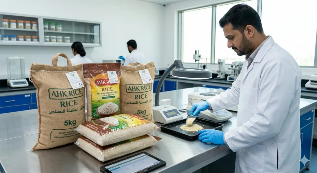 How do MOIAT food safety standards for rice UAE work?
