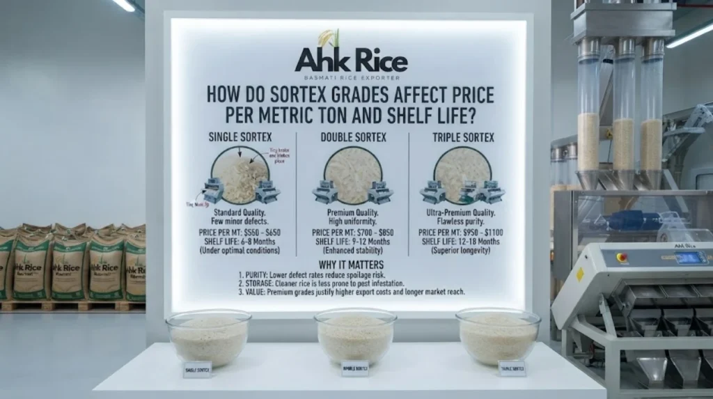 Single, Double and Triple Sortex Basmati Rice: Quality Grades Compared for UAE Buyers