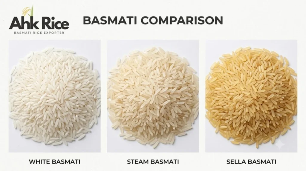 Comparing White, Steam, and Sella Basmati Rice for the Qatari Market