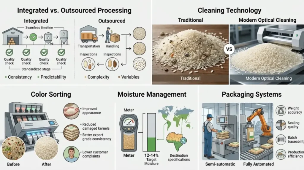 How do different processing approaches compare?