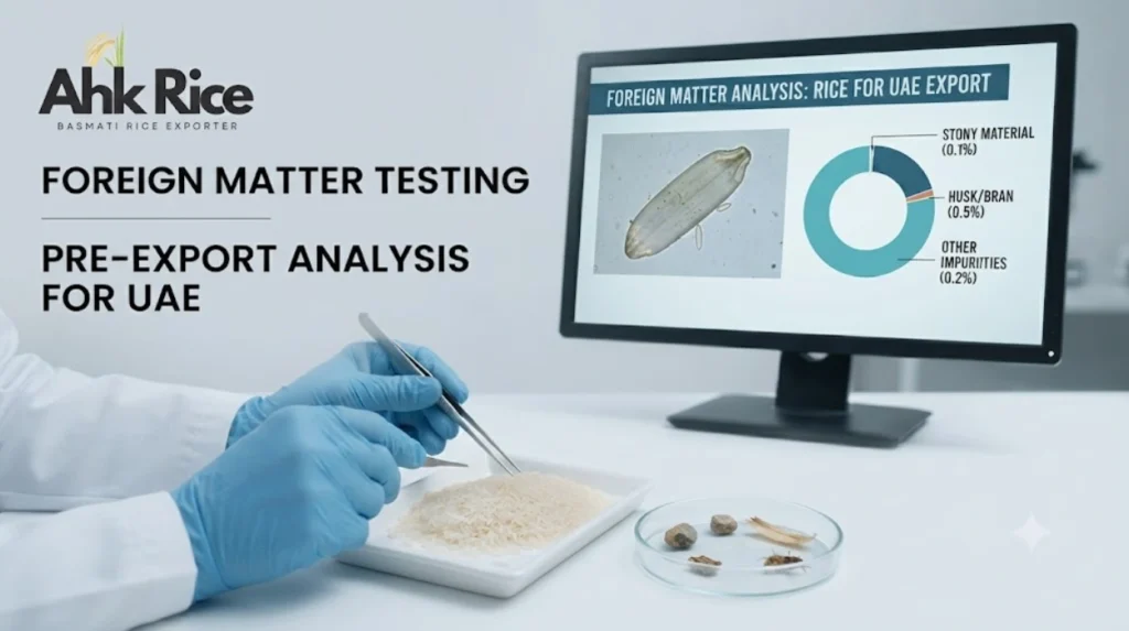 Foreign Matter Testing Methods Used for Pakistan Basmati Rice Exported to the UAE