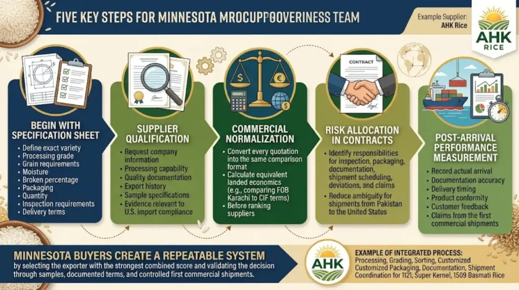 How should Minnesota procurement teams make the final supplier decision?