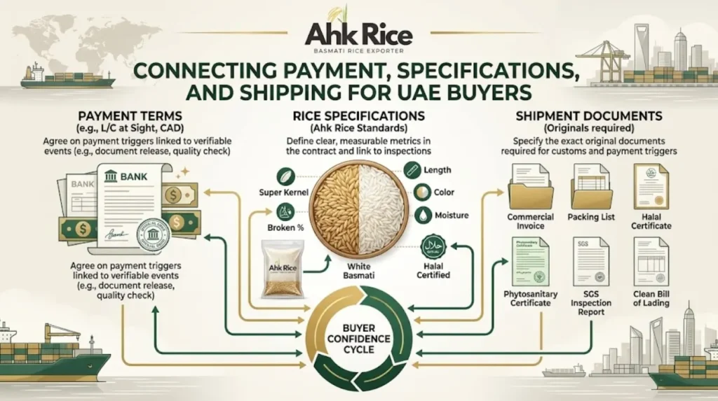 LC at Sight vs TT Advance vs CAD: Payment Options for UAE Rice Importers