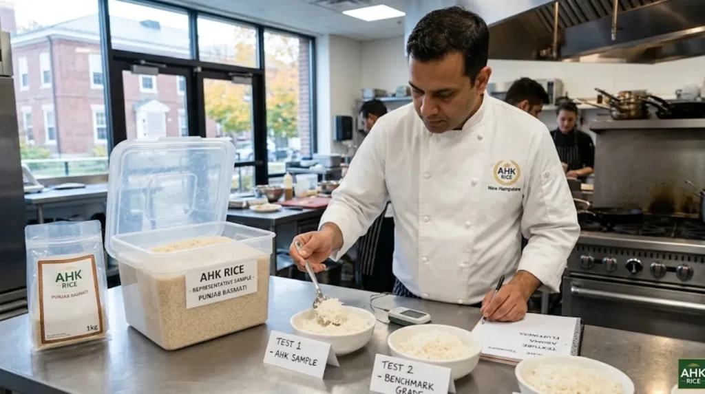 How should a New Hampshire restaurant get started with AHK Rice?