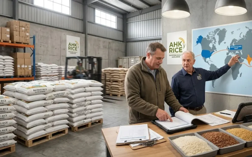 How should a Rhode Island buyer decide between rice suppliers?