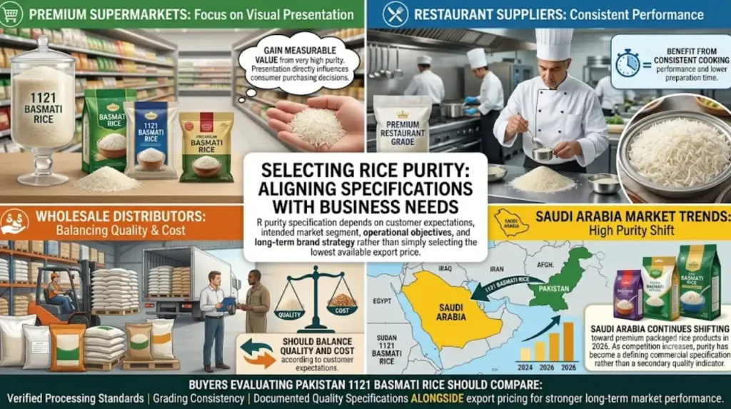 How should buyers choose the right purity specification?
