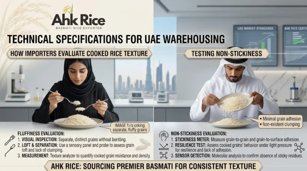 Cooking Tests UAE Importers Use: Elongation Ratio, Aroma, Fluffiness and Non-Stickiness