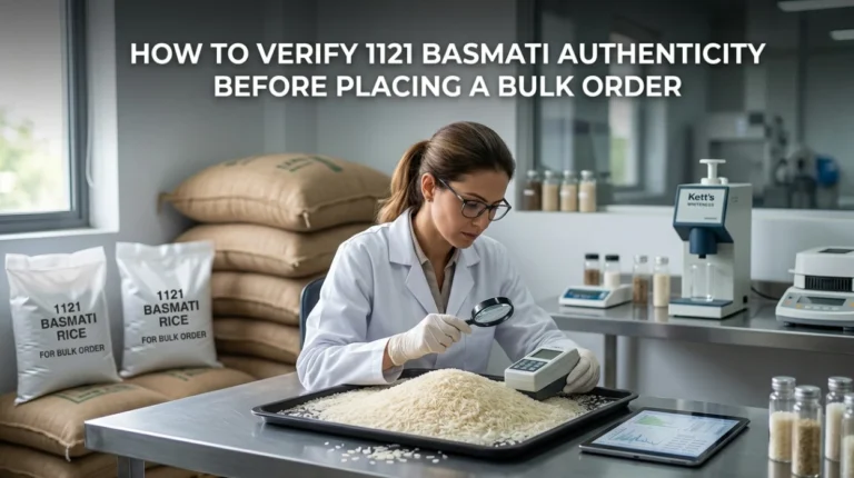 How to Verify 1121 Basmati Authenticity Before Placing a Bulk Order