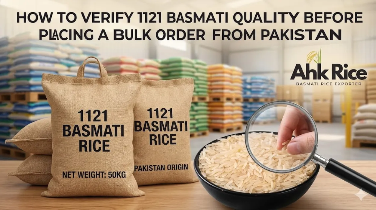 How to Verify 1121 Basmati Quality Before Placing a Bulk Order from Pakistan