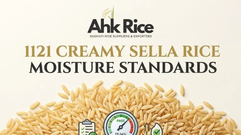 Ideal Moisture Standards for 1121 Creamy Sella Rice Imports