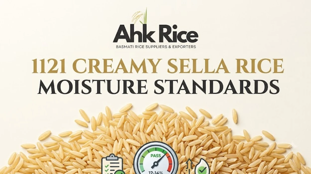 Ideal Moisture Standards for 1121 Creamy Sella Rice Imports
