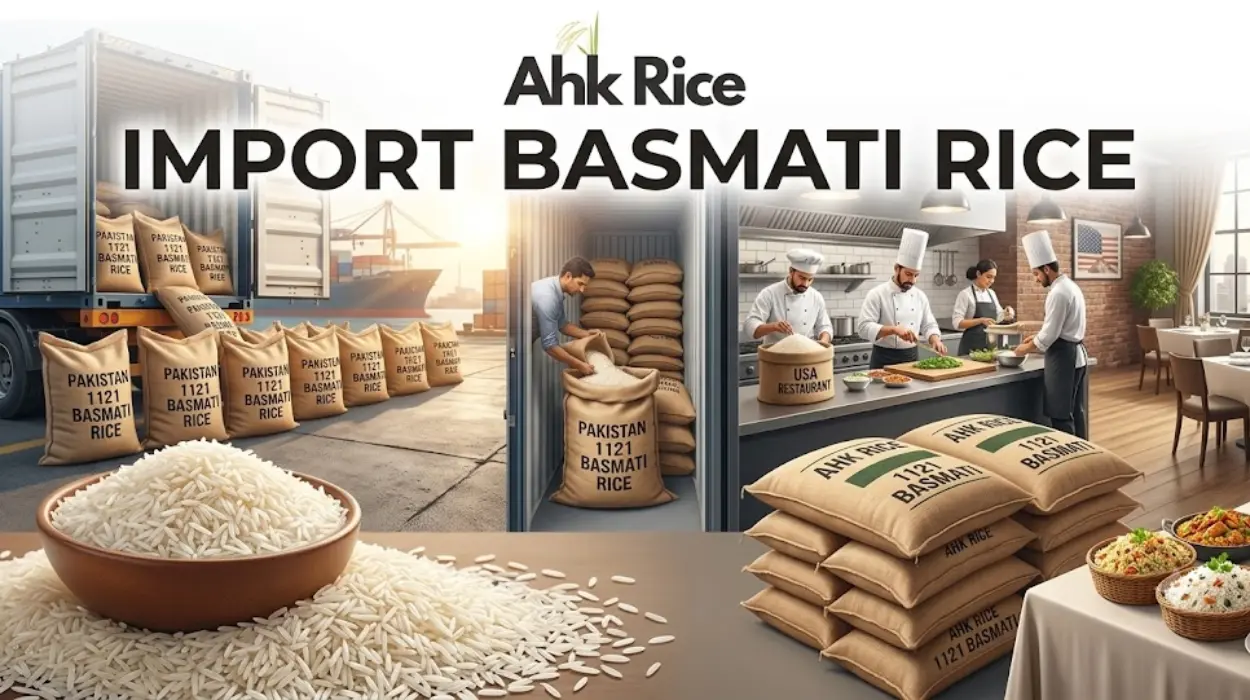 Import 1121 Steam Basmati Rice from Pakistan to USA Restaurants