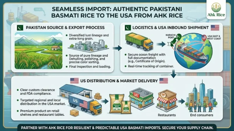 Import Authentic Pakistani Basmati Rice into the USA from AHK Ric