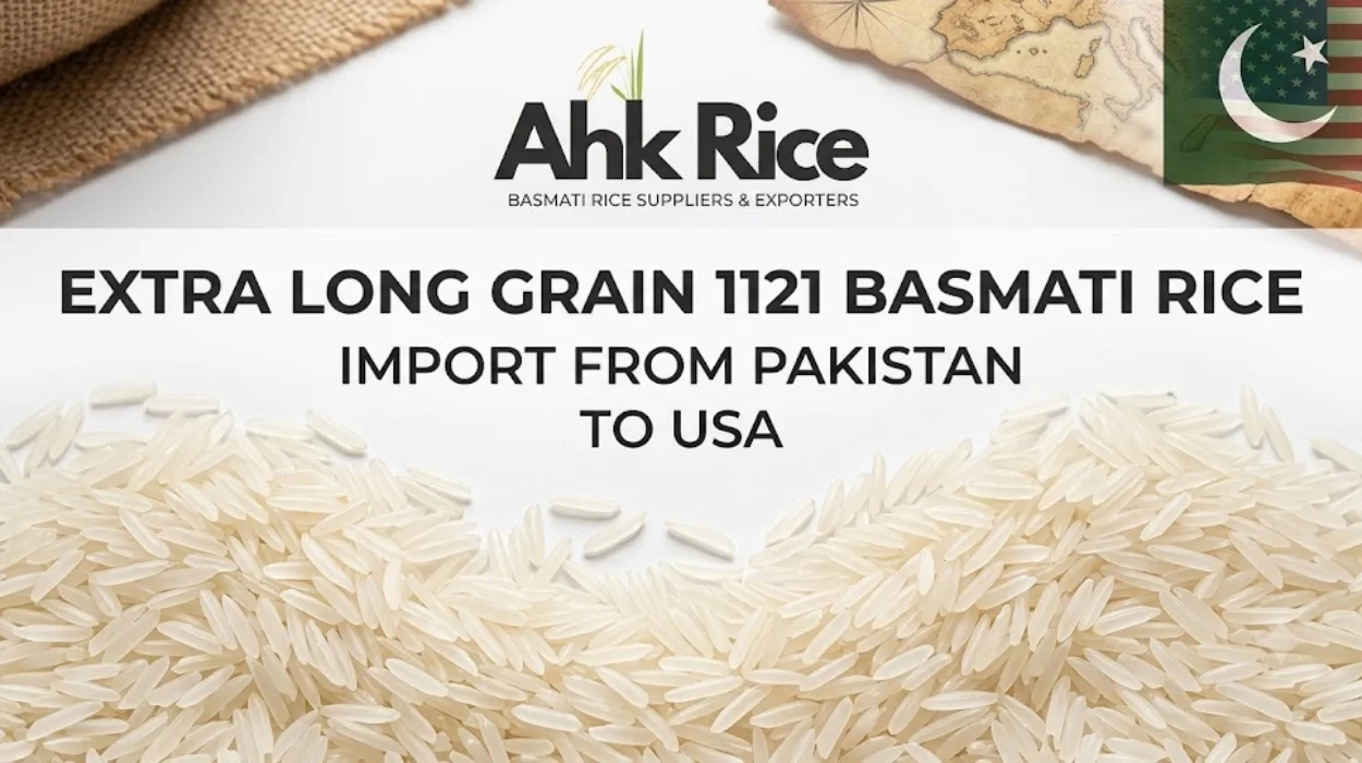 Import Extra Long Grain 1121 Basmati Rice from Pakistan to USA