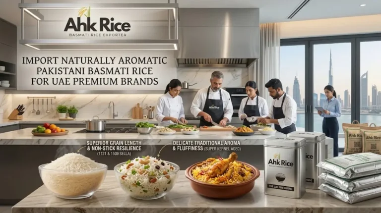 Import Naturally Aromatic Pakistani Basmati Rice for UAE Premium Brands