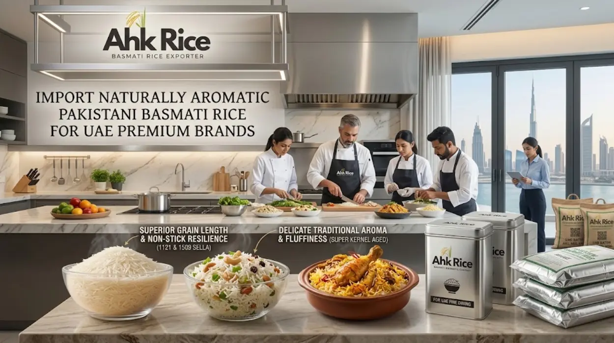 Import Naturally Aromatic Pakistani Basmati Rice for UAE Premium Brands