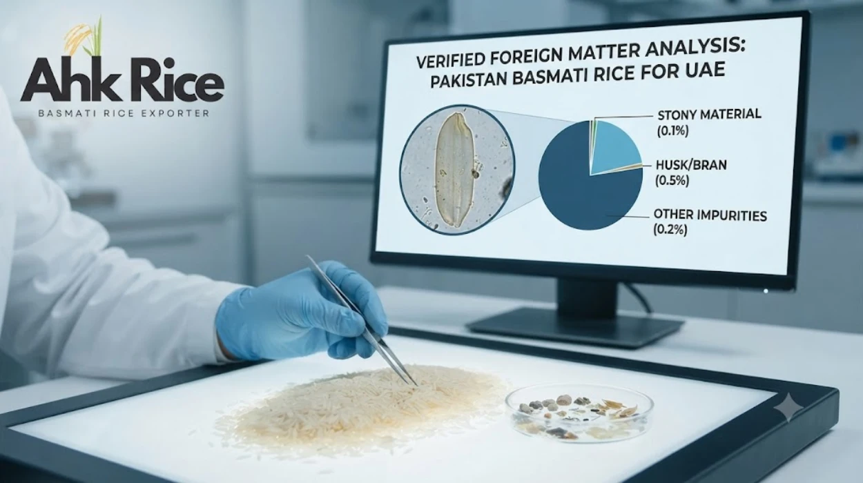 Import Pakistan Basmati Rice with Verified Foreign Matter Analysis into the UAE