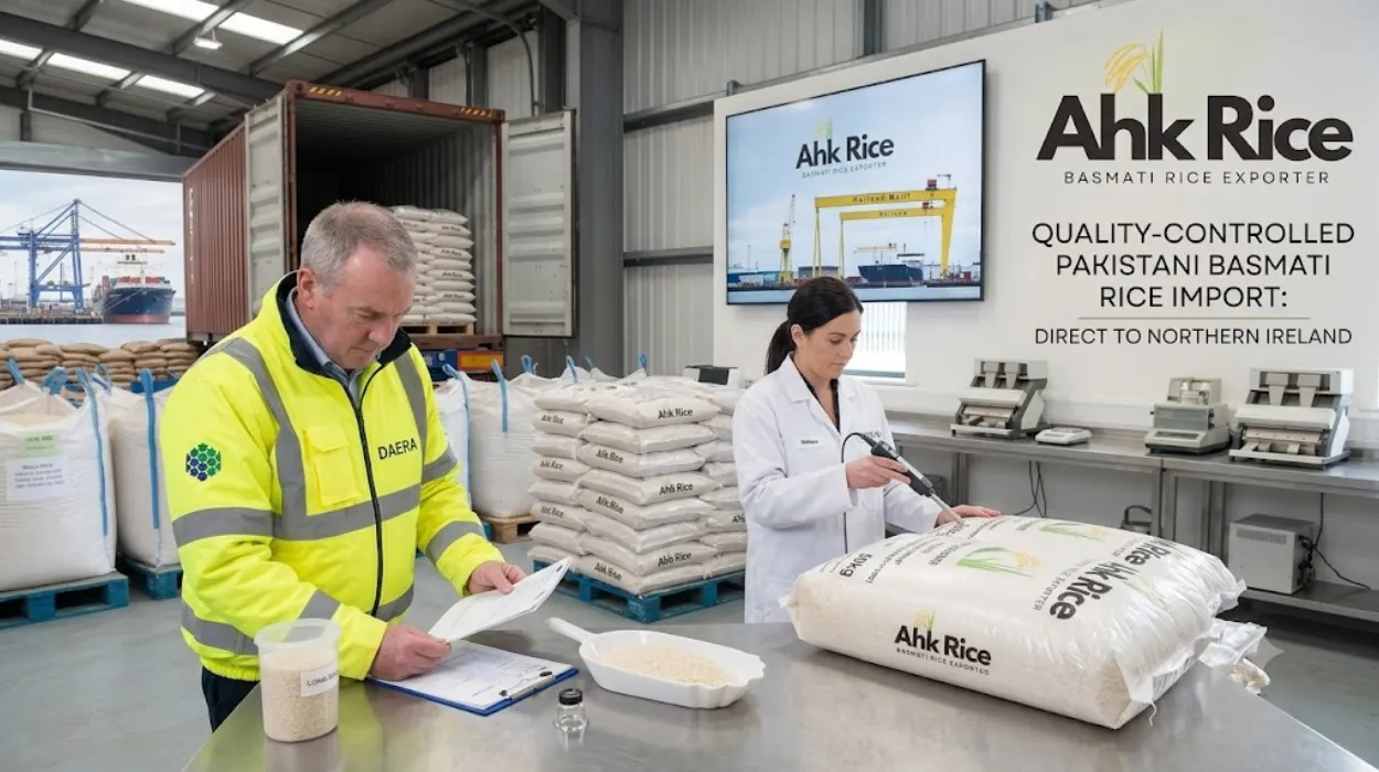 Import Quality-Controlled Pakistani Basmati Rice into Northern Ireland