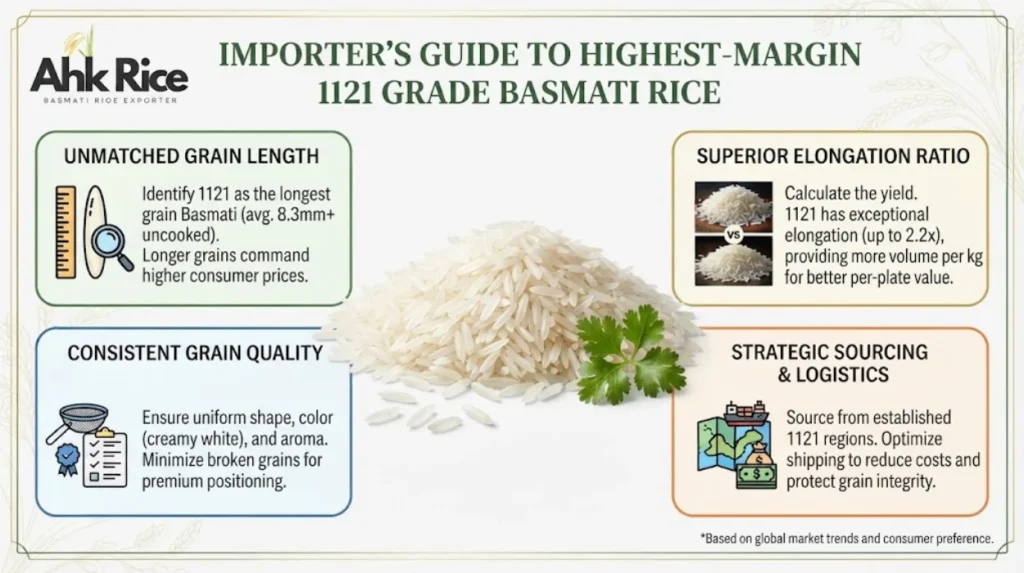 Which 1121 Rice Grade Gives Highest Profit Margin