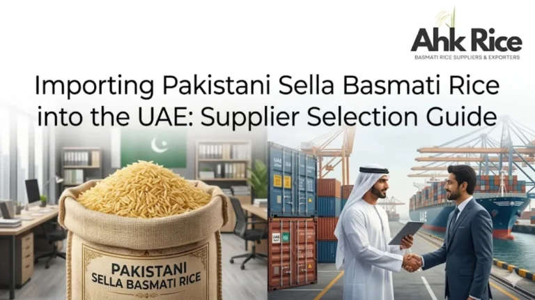 Importing Pakistani Sella Basmati Rice into the UAE Supplier Selection Guide