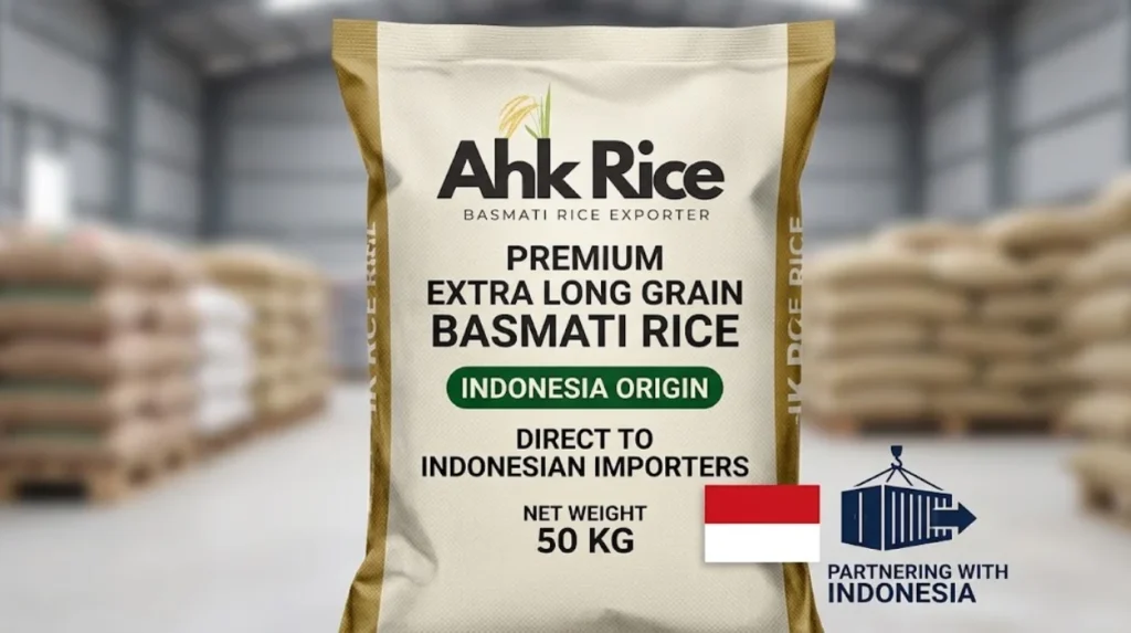 AHK Rice Pakistan Extra Long Grain Basmati Supply for Indonesian Importers