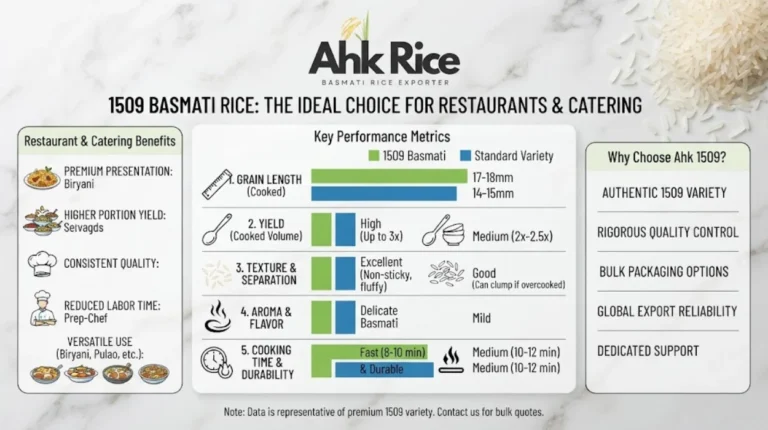Is 1509 Basmati Rice Good for Restaurants and Catering