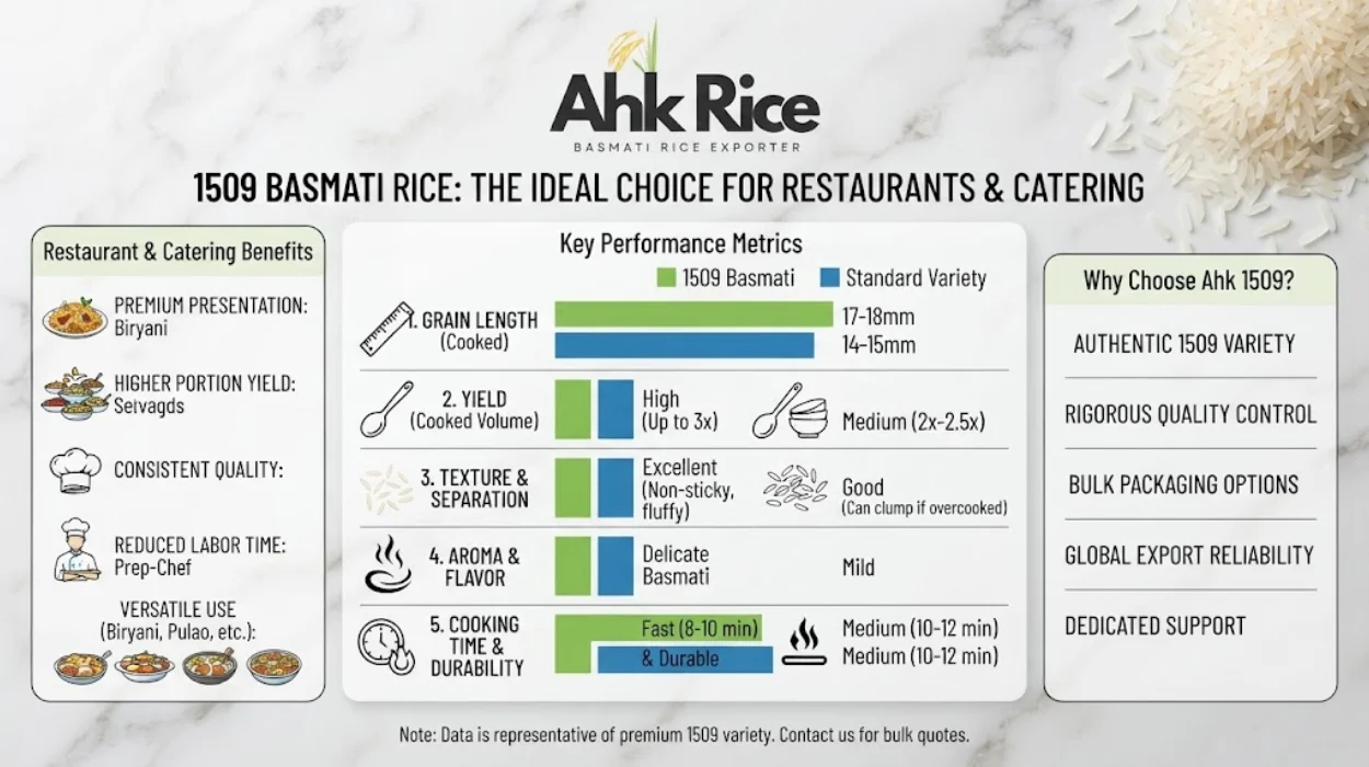 Is 1509 Basmati Rice Good for Restaurants and Catering