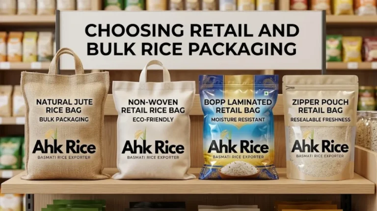 Jute, Non-Woven, BOPP and Zipper Pouch Bags Choosing Retail and Bulk Rice Packaging
