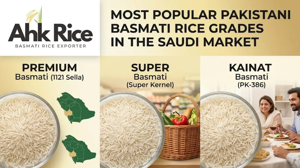 Most Popular Pakistani Basmati Rice Grades in the Saudi Market