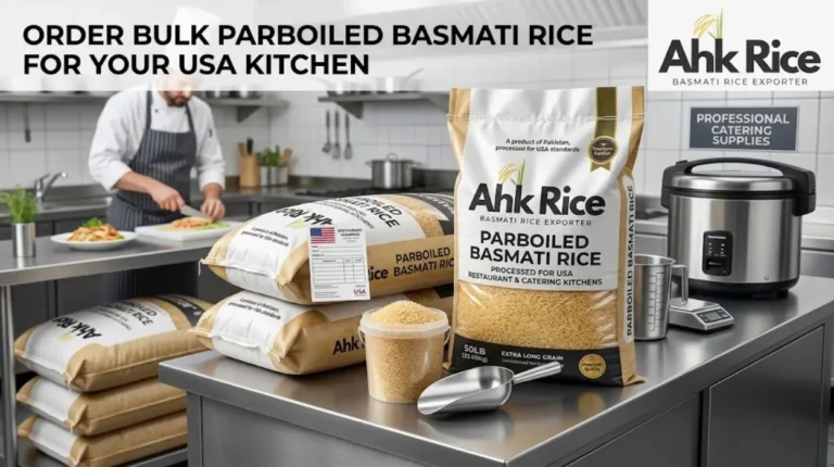Order Parboiled Basmati Rice Processed for USA Restaurant and Catering Kitchens