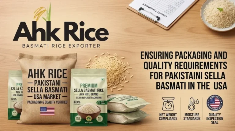 Packaging and Quality Requirements for Pakistani Sella Basmati Rice in the USA