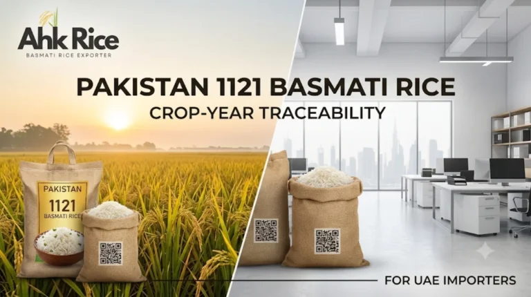 Pakistan 1121 Basmati Rice Supplier Offering Crop-Year Traceability for UAE Importers