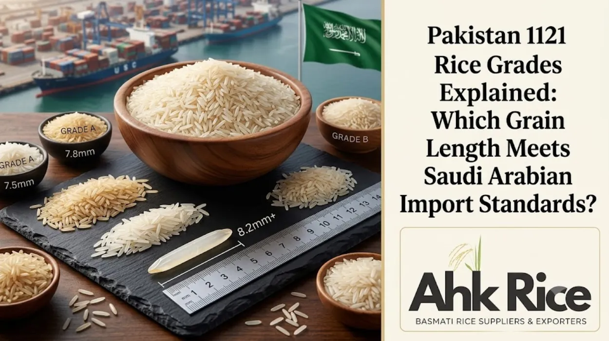 Pakistan 1121 Rice Grades Explained Which Grain Length Meets Saudi Arabian Import Standards