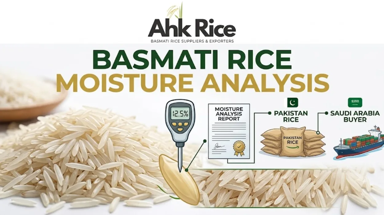 Pakistan Basmati Rice Exporter Providing Moisture Analysis Reports for Saudi Buyers