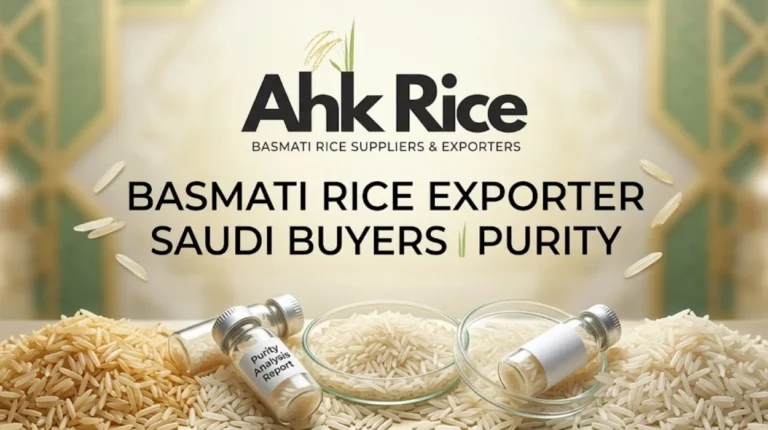 Pakistan Basmati Rice Exporter Providing Purity Analysis Reports for Saudi Buyers