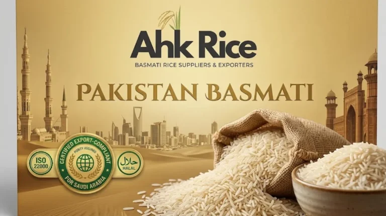 Pakistan Basmati Rice Supplier with Export-Compliant Purity Certification for Saudi Arabia
