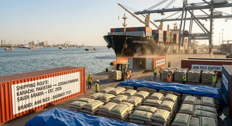 Pakistan to Saudi Arabia Rice Shipping via Jeddah and Dammam Port 2026