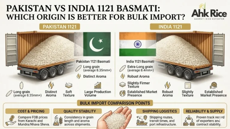 Pakistan vs India 1121 Basmati Which Origin Is Better for Bulk Import
