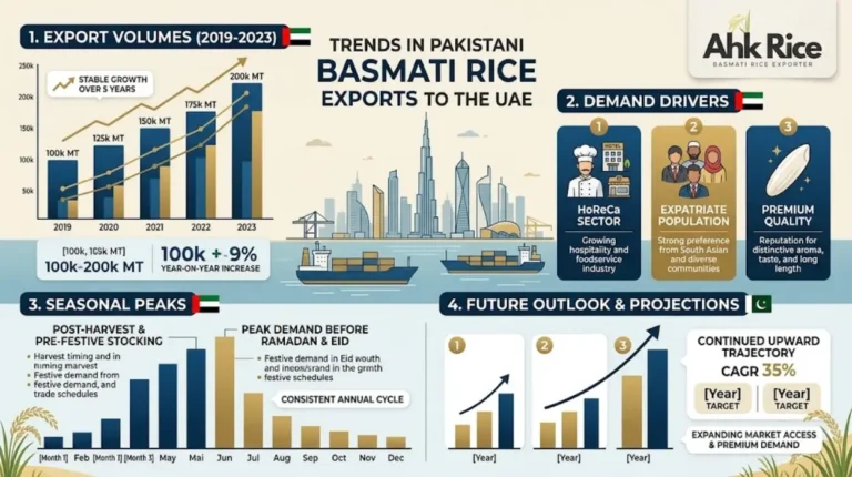 Pakistani Basmati Rice Export Trends to UAE