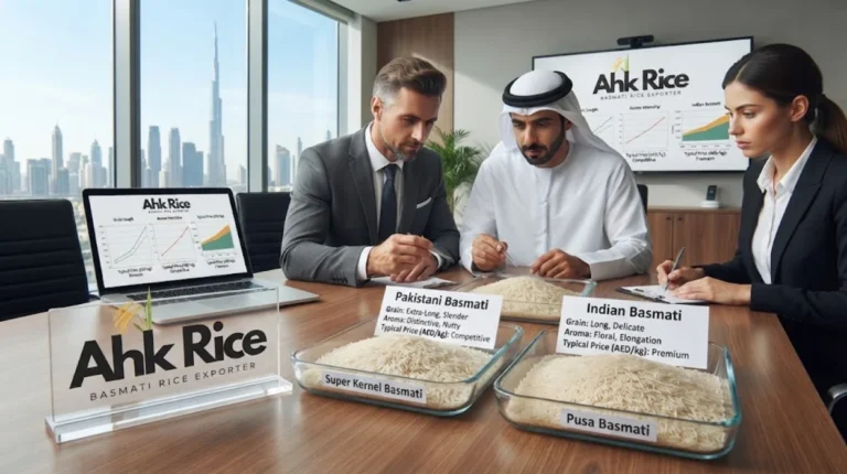 Pakistani Basmati vs Indian Basmati Rice Grain, Aroma and Price Differences for UAE Buyers