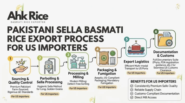 Pakistani Sella Basmati Rice Export Process for US Importers