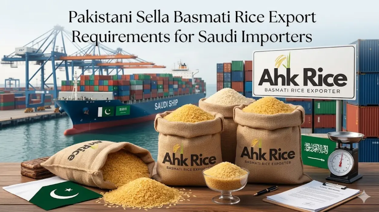Pakistani Sella Basmati Rice Export Requirements for Saudi Importers