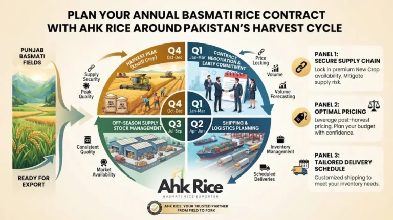 Plan Your Annual Basmati Rice Contract with AHK Rice Around Pakistan