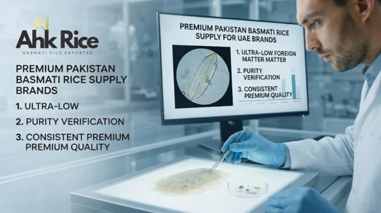 Premium Pakistan Basmati Rice Supply for UAE Brands with Strict Foreign Matter Control