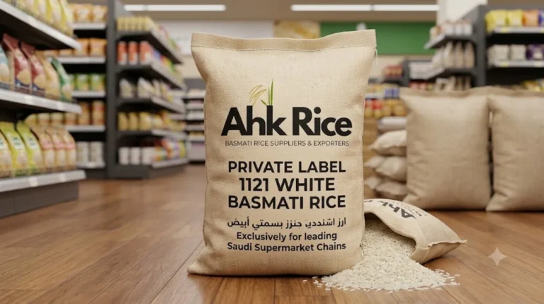 Private Label 1121 White Basmati Rice for Saudi Supermarket Chains