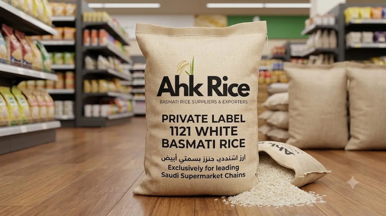 Private Label 1121 White Basmati Rice for Saudi Supermarket Chains