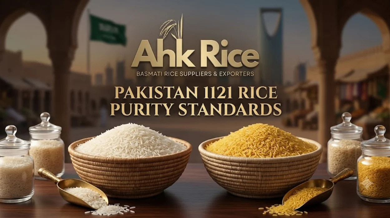 Purity Standards for Pakistan 1121 Steam and Golden Sella Rice in Saudi Arabia