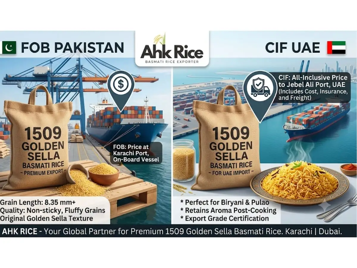 Receive Competitive 1509 Golden Sella Basmati Rice FOB Pakistan and CIF UAE Offers